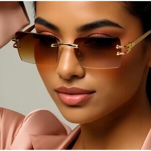 Sunglasses‎ Women Square Diamond Cut Retro UV400 Protection Street Wear Lentes